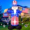 7FT 4th of July Inflatables Decorations Outdoor Uncle Sam Holds American Flag